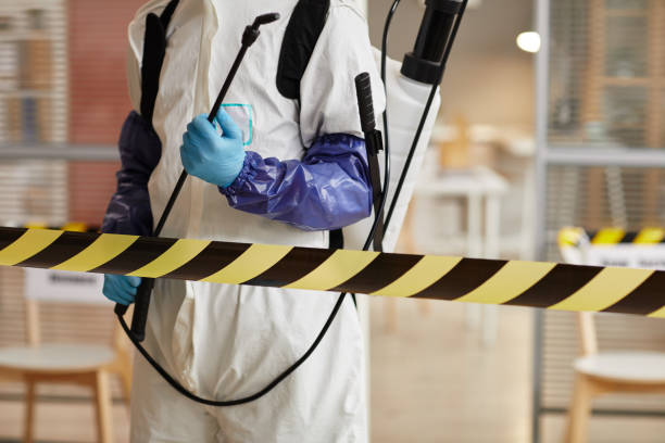 Professional Biohazard technician working in Pismo Beach, CA